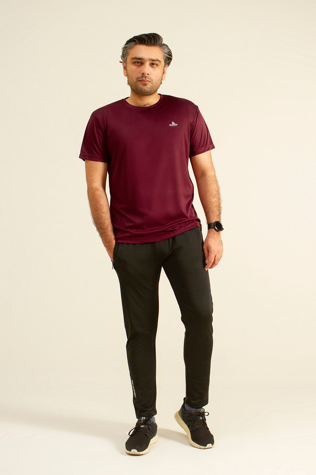 Shark Tee - Maroon